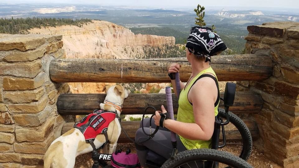 Tips for Planning an Accessible National Parks Trip - Nerissa hiking Bristlecone Loop at Bryce Canyon National Park in Utah.